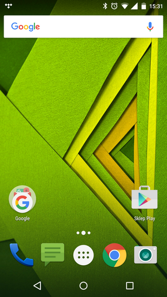 Moto X Play ekran główny