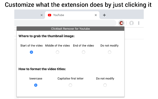 Clickbait remover for youtube 1