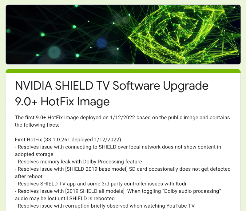 Poprawki dla Nvidia Shield TV Android TV 11 już dostępne, ale z nietypową instalacją