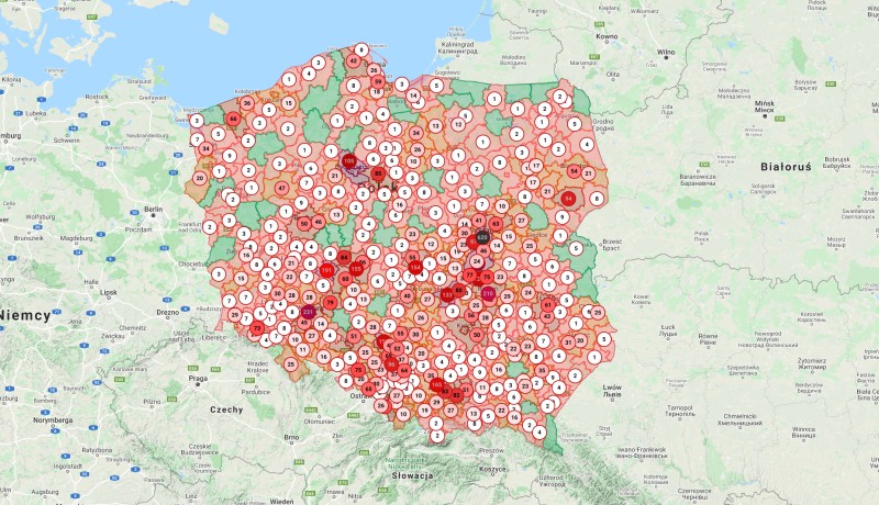 W Polsce Są Miejsca Bez Koronawirusa Zobacz Interaktywną Mapę Powiatów 2624