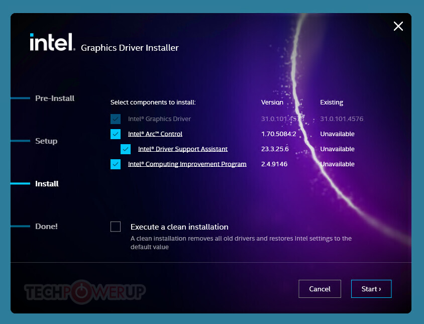 Intel Arc GPU Graphics Software