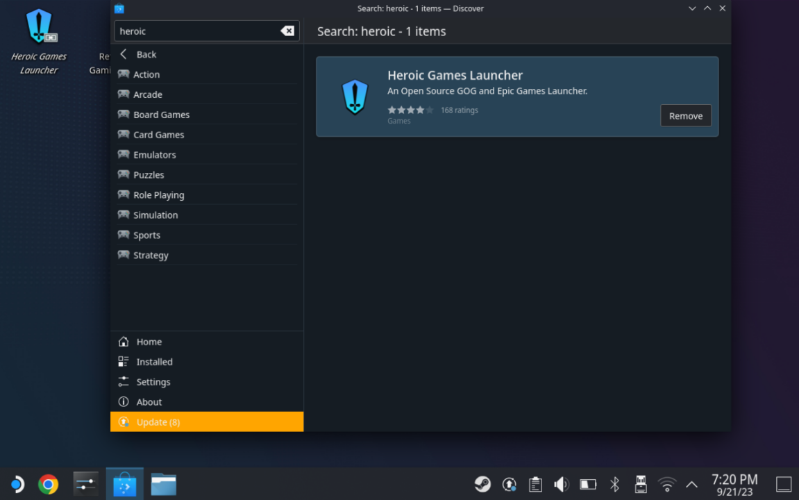 Steam Deck Heroic Launcher