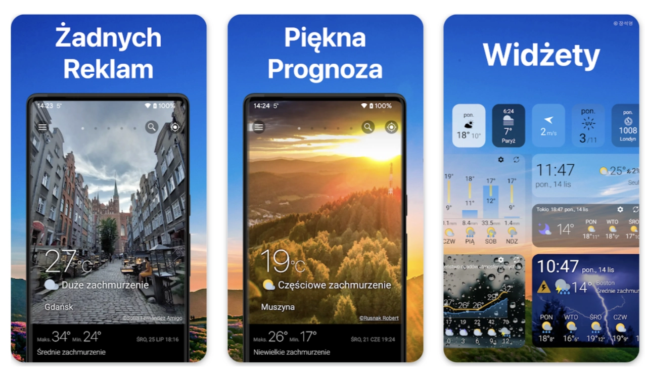 Pogoda i widget – Weawow