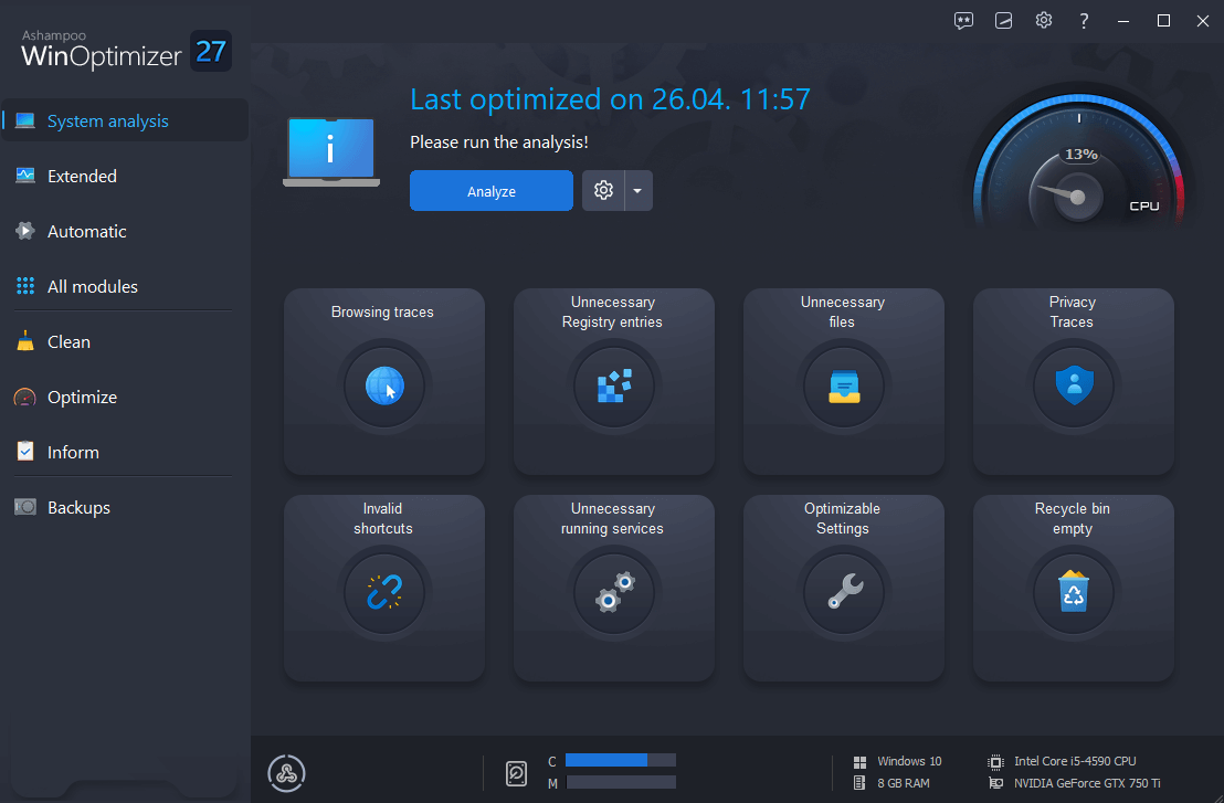 Ashampoo WinOptimizer