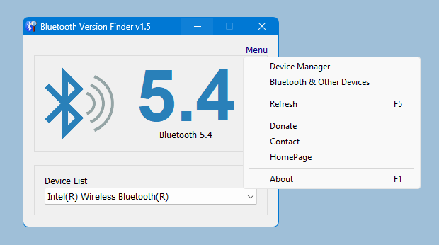 Bluetooth Version finder