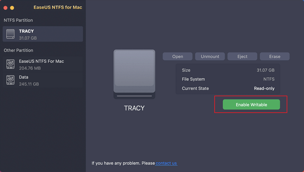 EaseUS NTFS for Mac