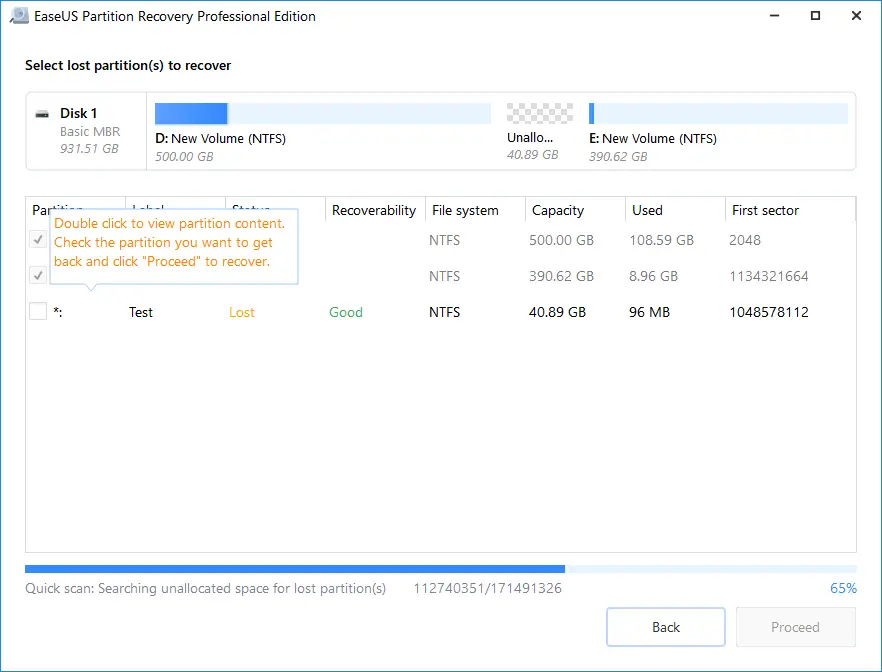 EaseUS Partition Recovery