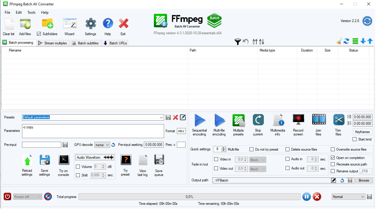 FFmpeg Batch AV Converter