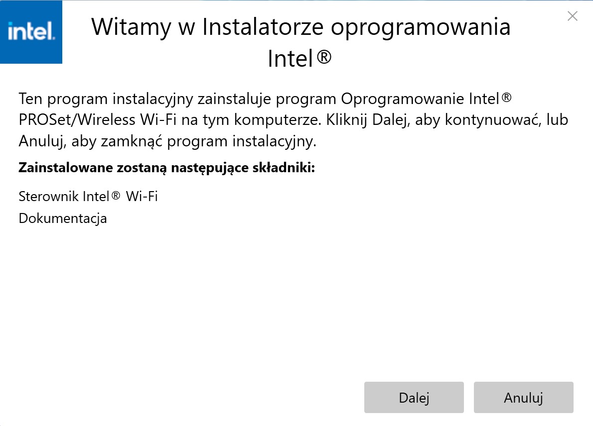 Intel PROSet/Wireless WiFi Software