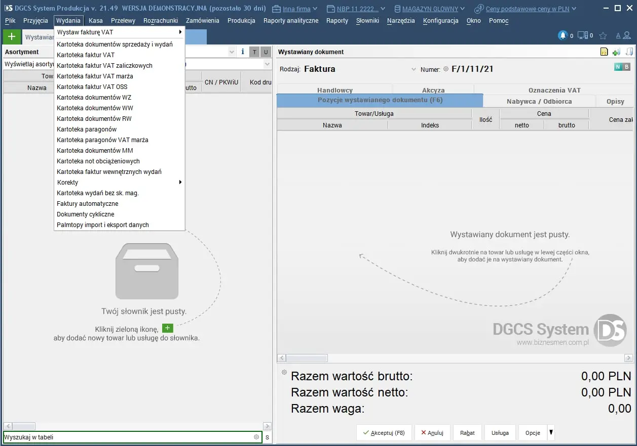 Produkcja DGCS System