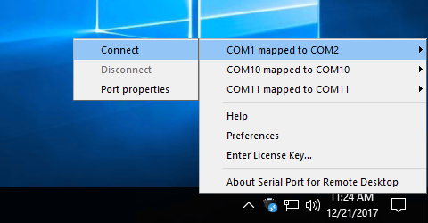 Serial Port for Remote Desktop