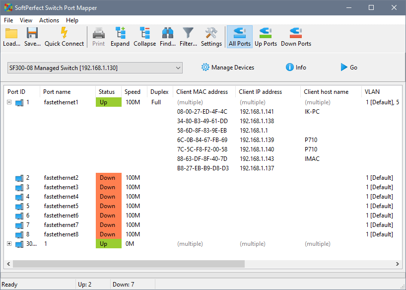 SoftPerfect Switch Port Mapper