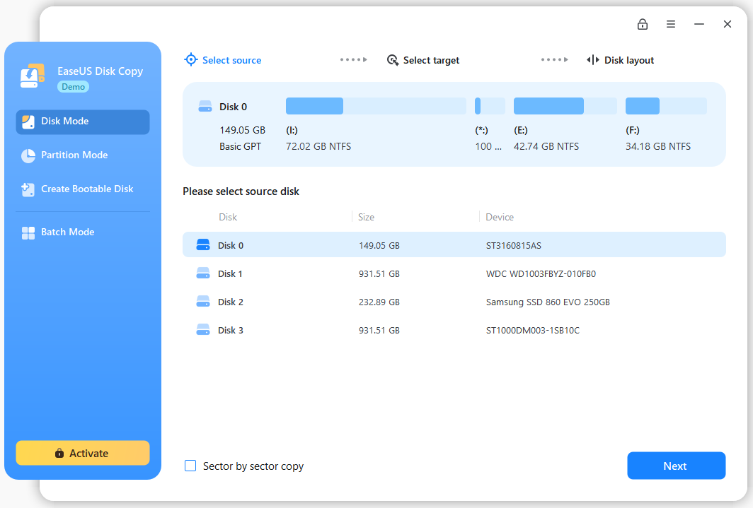 WittyTool DiskClone