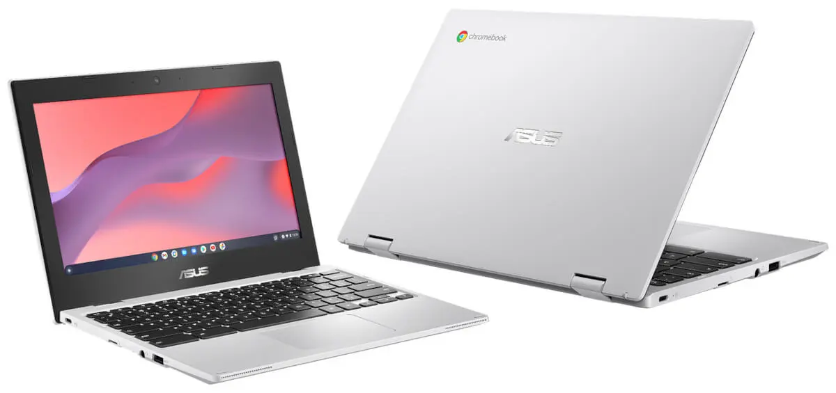 Solidne Chromebooki CX1 firmy ASUS. Niewielkie sprzęty idealne dla aktywnych