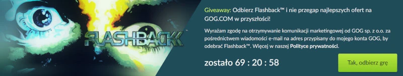 Ostatnia darmówka z GOG? Klasyczny przygodowy akcyjniak Flashback za darmo