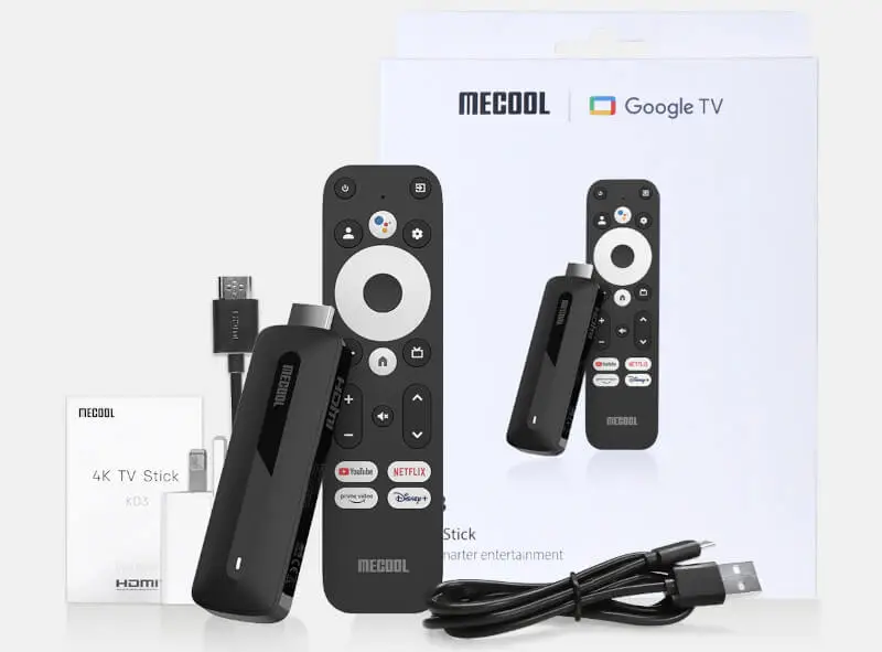 Kolejny ciekawy smart TV stick na Google TV. Mecool KD3