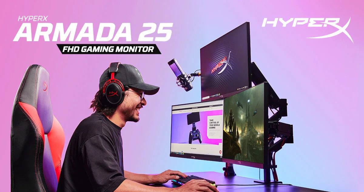 HyperX zapowiada wejście na rynek monitorów gamingowych z serią Armada