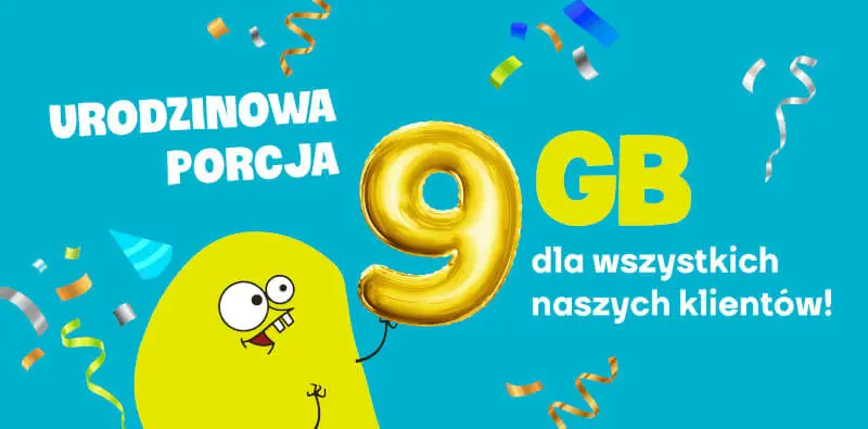 9 GB za darmo w Nju Mobile na 9 urodziny sieci, odbierz pakiet już teraz