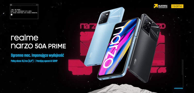 Smartfony realme narzo 50 i narzo 50A Prime już za kilka dni w polskich sklepach