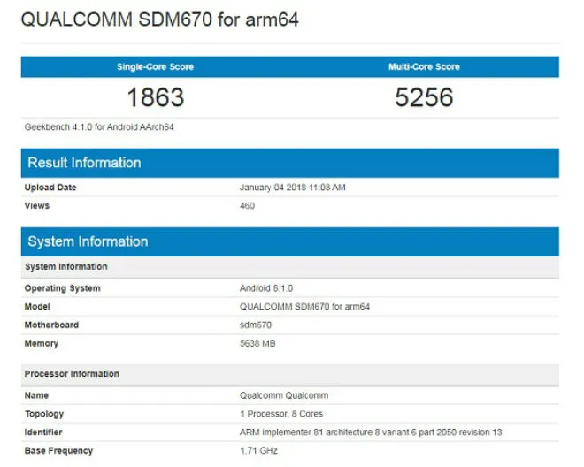 snapdragon670geekbench2