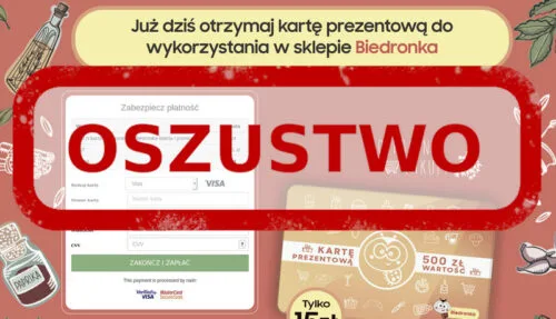 Bon 500 zł do Biedronki za 15 zł. Okazja życia? Nie, to kolejna złośliwa kampania