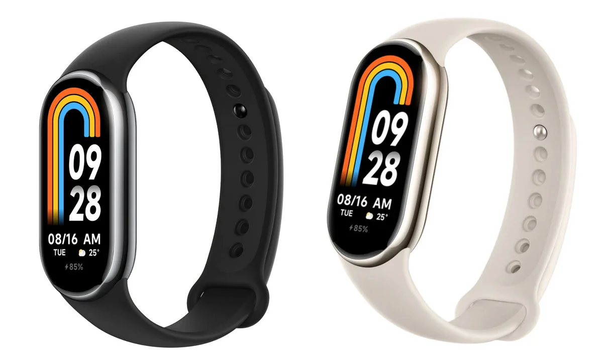 Xiaomi Smart Band 8 w 2 wariantach kolorystycznych: Graphite Black oraz Champagne Gold / foto. Xiaomi