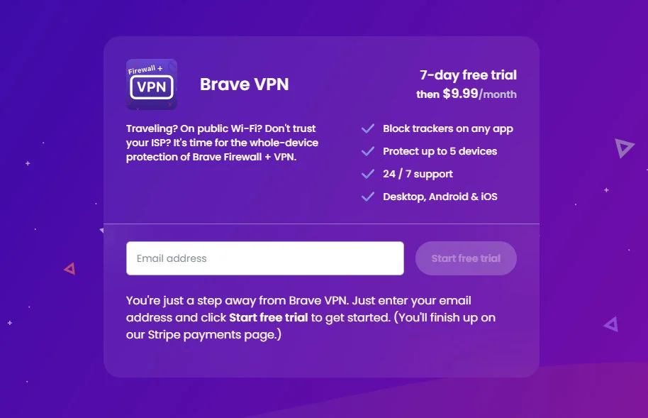 Brave Firewall + VPN