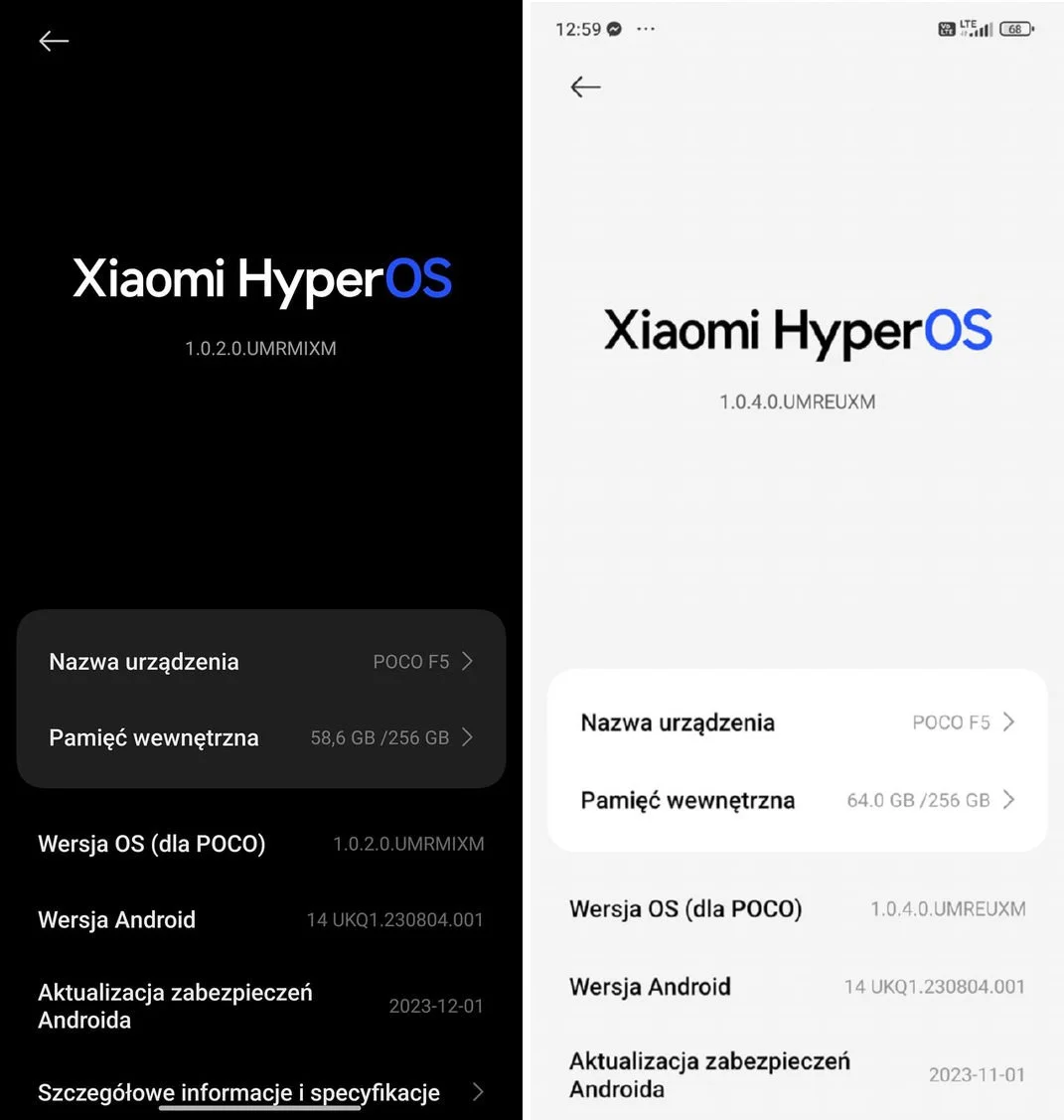 HyperOS dla POCO F5