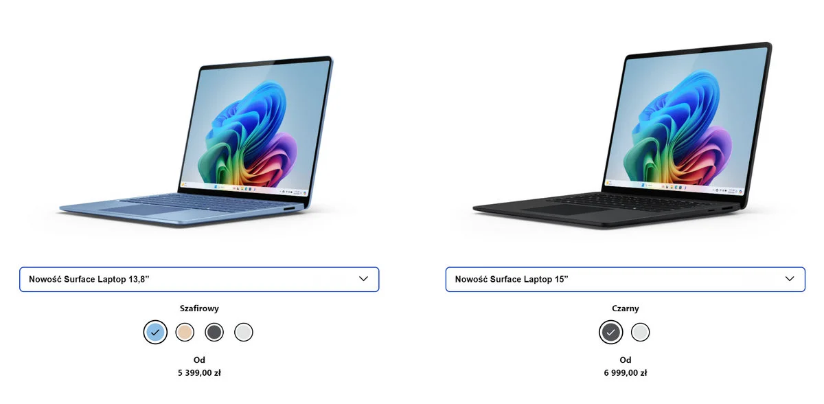 Ceny urządzeń Surface Copilot+