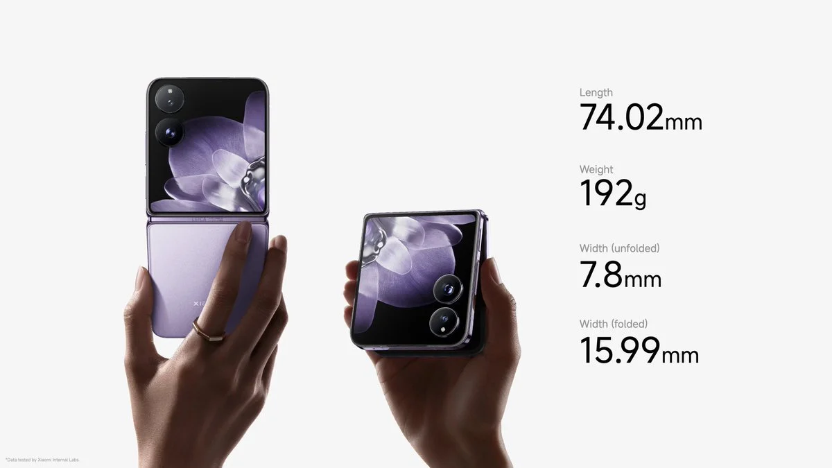  Xiaomi MIX Flip - wymiary