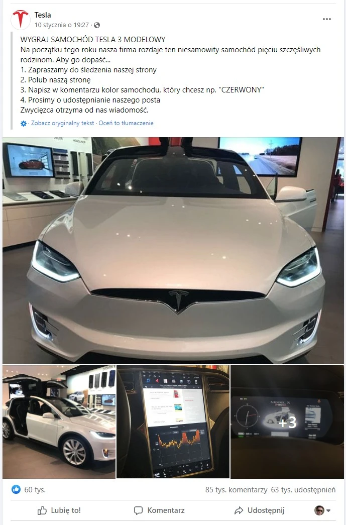 tesla scam