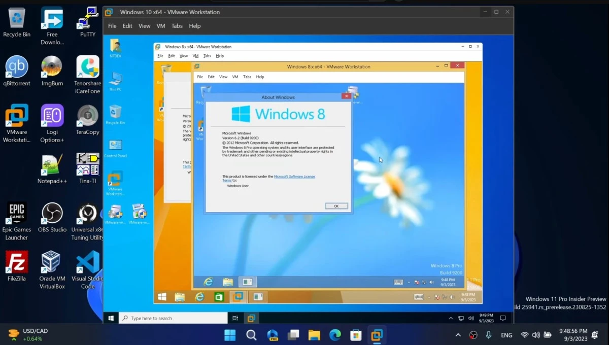 pięć różnych systemów Windows na jednym komputerze