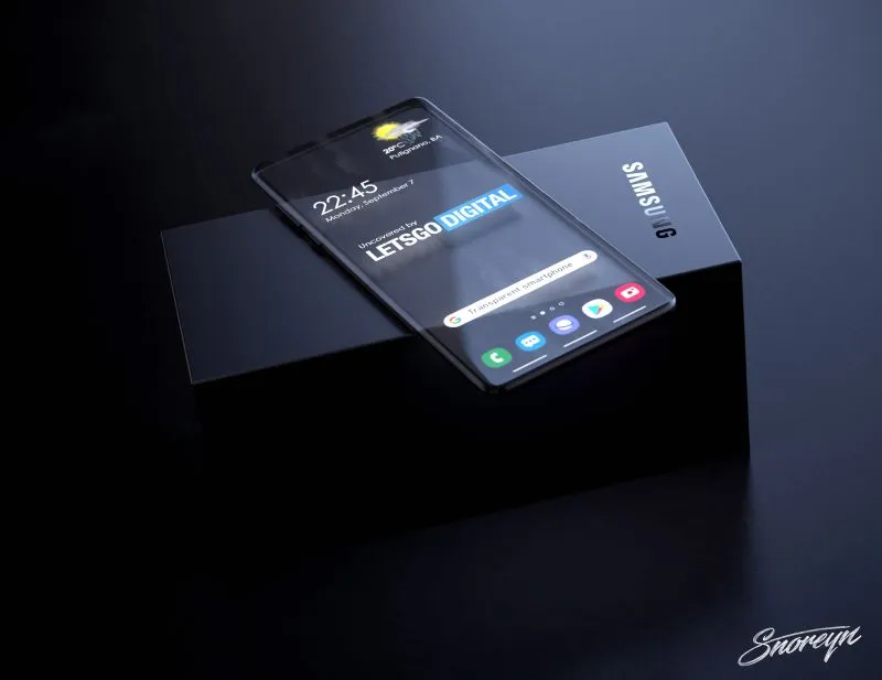 Samsung przezroczysty smartfon