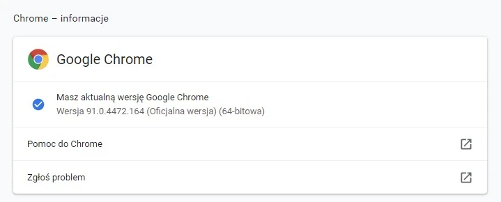 chrome aktualizacja 2