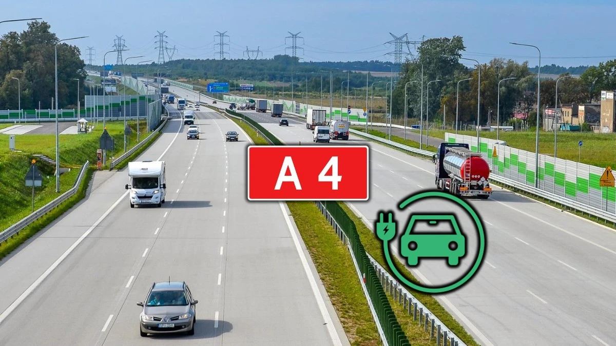 Przejazd autostradą A4 za darmo dla elektryków. Jak skorzystać?