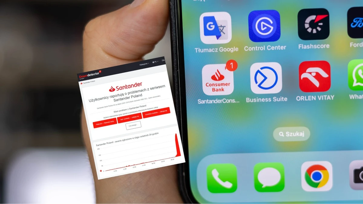 Awaria banku Santander 19.07.2024 – nie działa aplikacja, przelewy