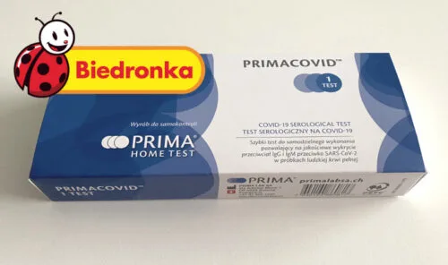 W Biedronce kupisz tani test na obecność przeciwciał Covid-19