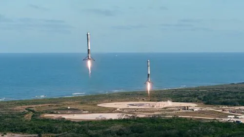 Falcon Heavy landing