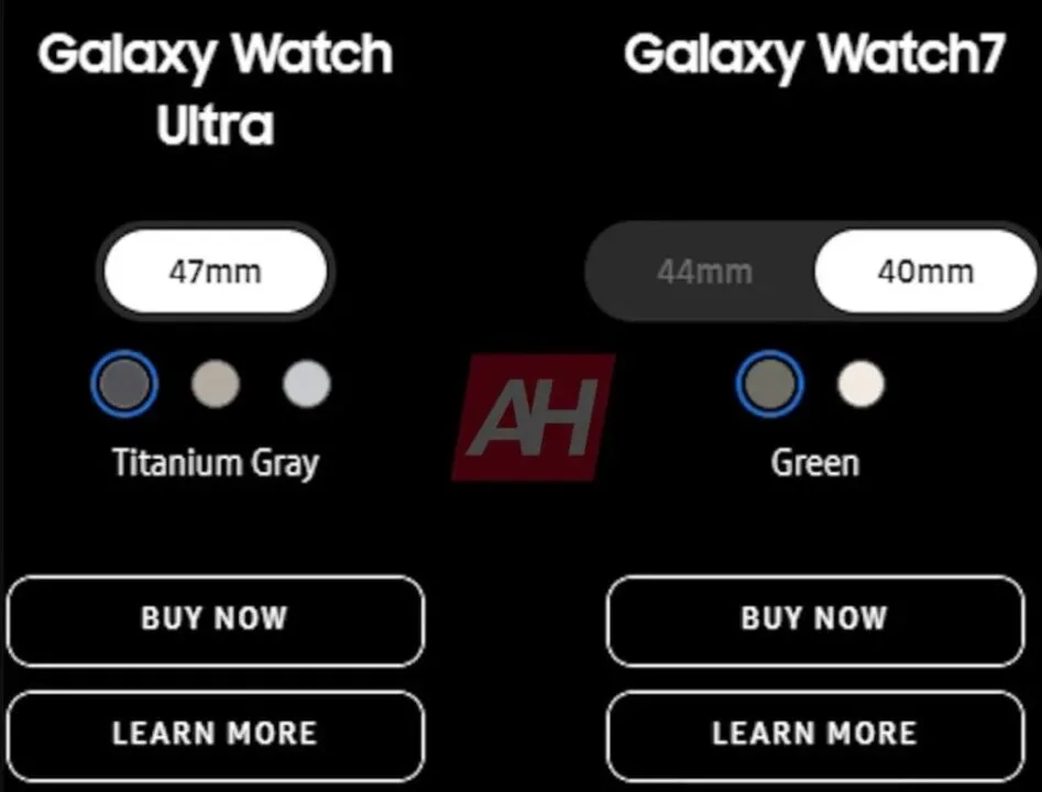 Galaxy Watch przecieki