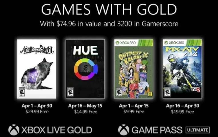 Co nowego w Games with Gold na kwiecień?