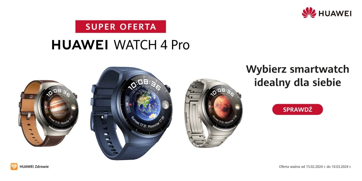 HUAWEI Watch 4 Pro - promocja