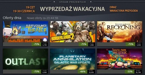 Wyprzedaż wakacyjna Steam – dzień 4