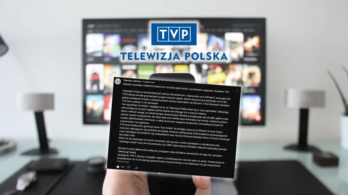 TVP kasuje archiwalne nagrania z YouTube. Twórcy banowani