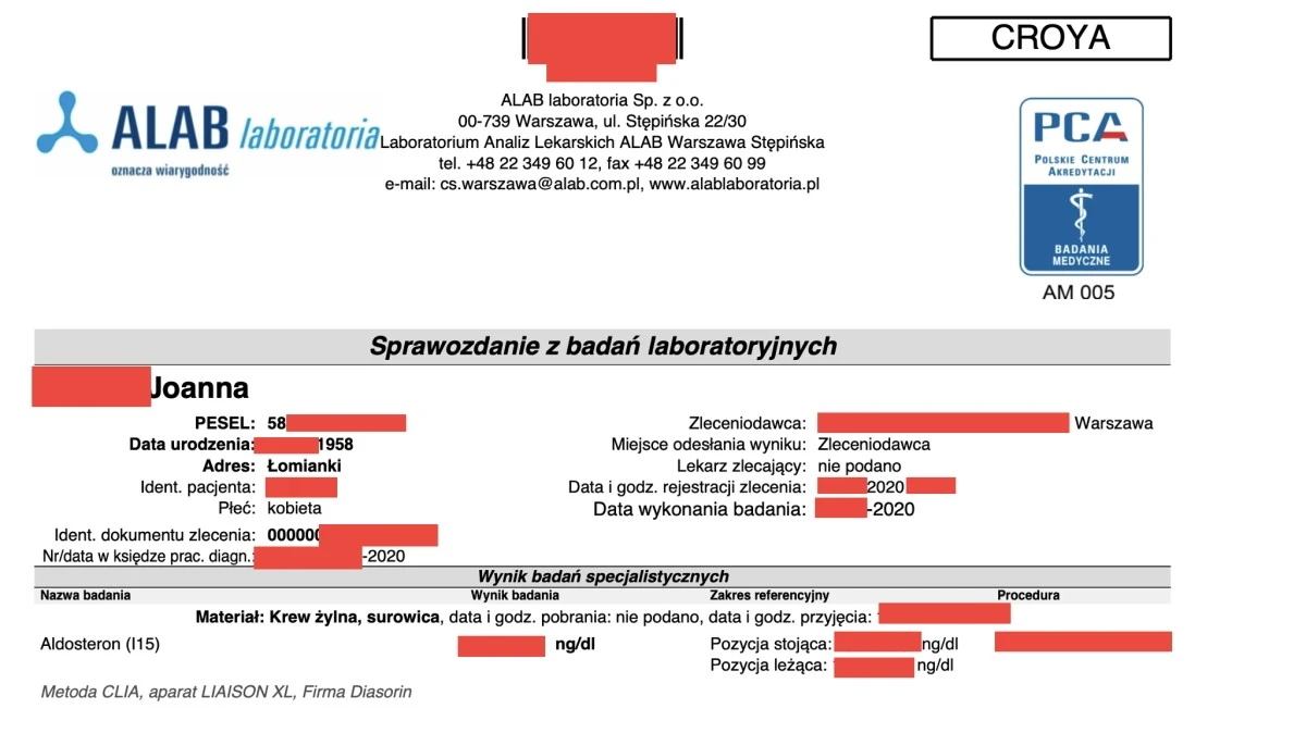 Wyciekły wyniki badań medycznych tysięcy Polaków