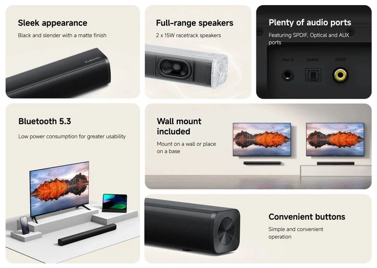 Xiaomi Soundbar 2.0ch 