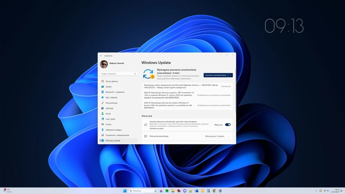 Pierwsza aktualizacja Windows 11 w nowym roku. Nowości w KB5034123