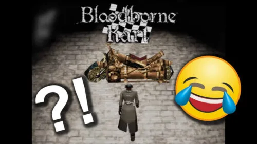 Mroczny Bloodborne teraz w stylu wyścigów retro niczym Mario Kart na Sony PS1