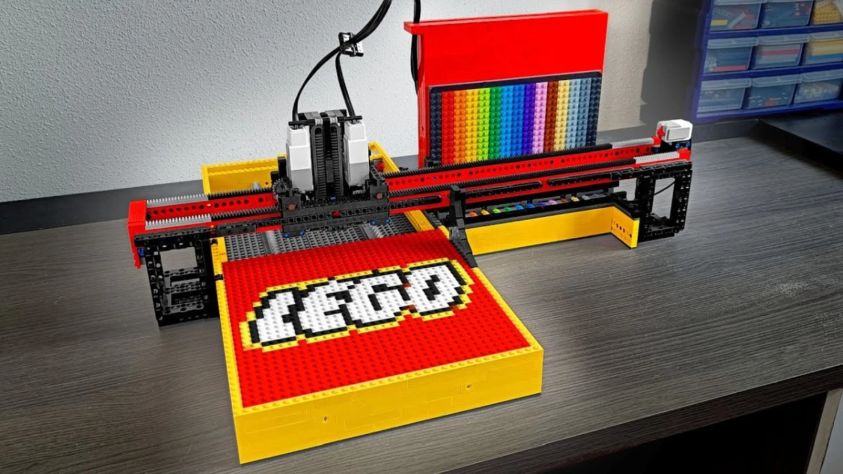 AI i LEGO? Ta drukarka zamienia tekst w pixelartowe dzieła z klocków