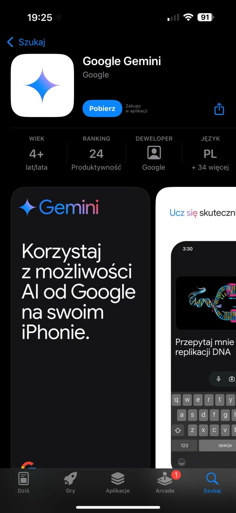 Google Gemini ios iphone