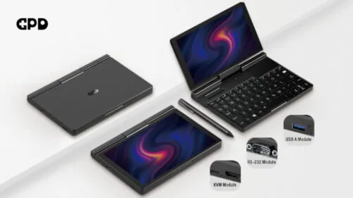 GPD Pocket 3. Modułowy wydajny dotykowy minilaptop podbija Indiegogo